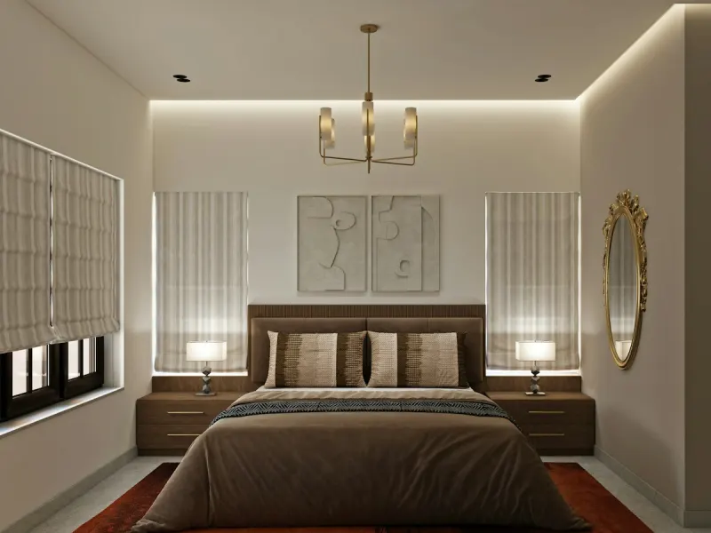 2 BHK Society Flat in Ahinsa Khand Indirapuram – apartment bedroom, representative image